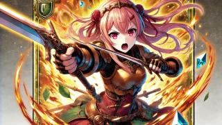 黄金のオーラを纏う女性戦士の激闘シーン：Golden Aura Warrior Epic Battle【聖闘士星矢？】 